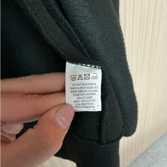 9 Crowns Men’s Fleece Full-Zip Ninja Hoodie Black Size L - Picture 7 of 9